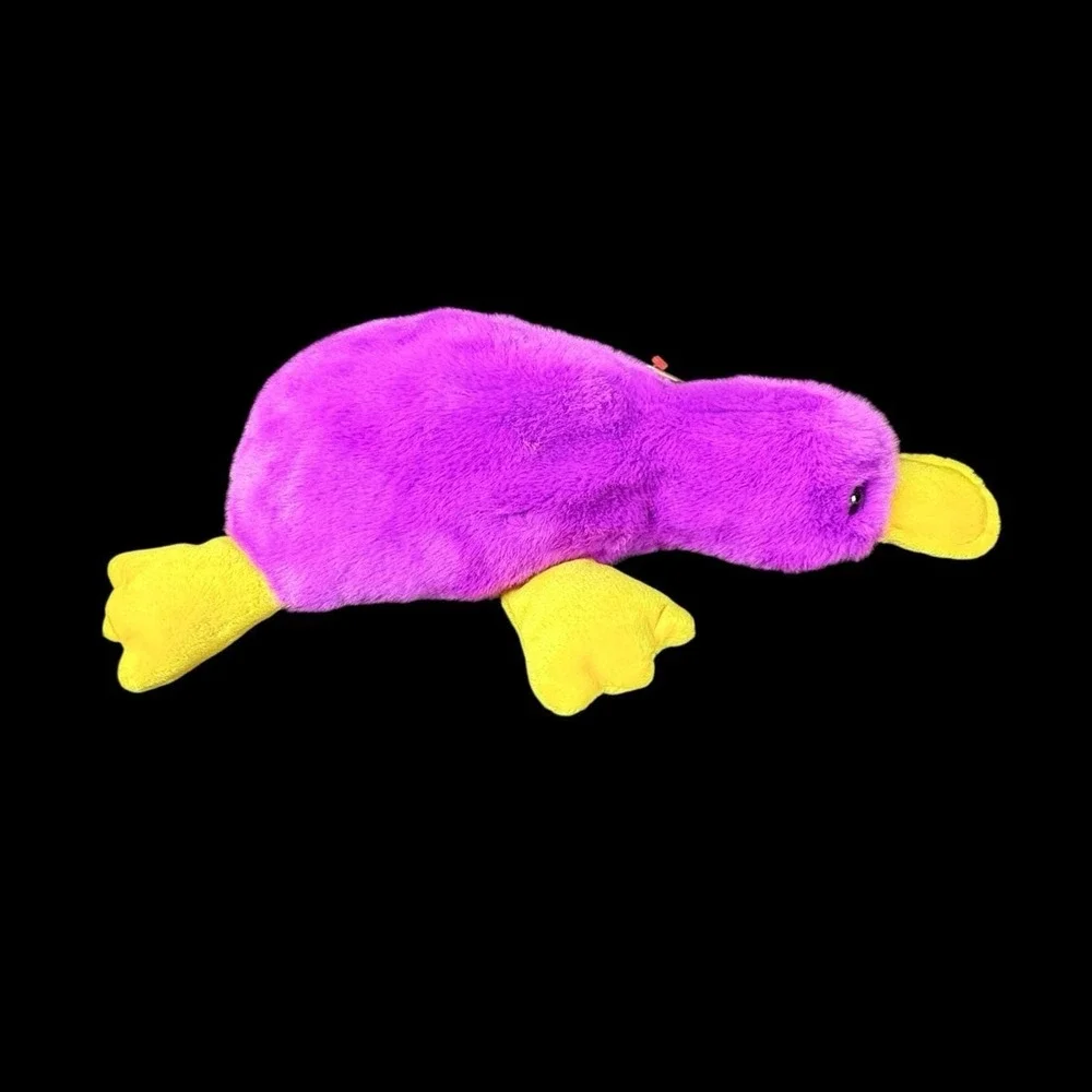 Beanie Buddy Buddies Patti Platypus Purple‎ Plush 1998 w/ Tags